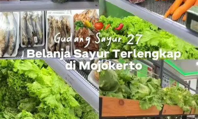 Belanja sayur segar di pasar modern bintaro