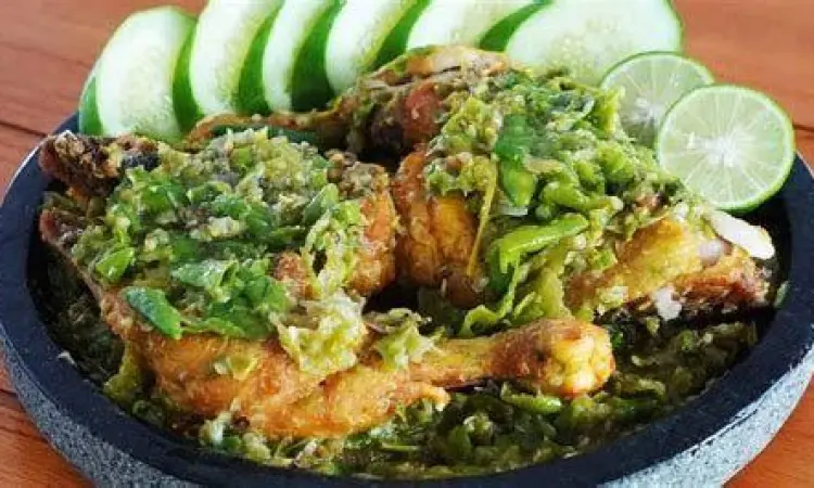 Bahan bumbu rempah untuk ayam cabe ijo