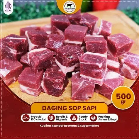 Jenis Daging Sapi untuk Sop Potongan daging sapi sengkel dan sandung lamur untuk sop