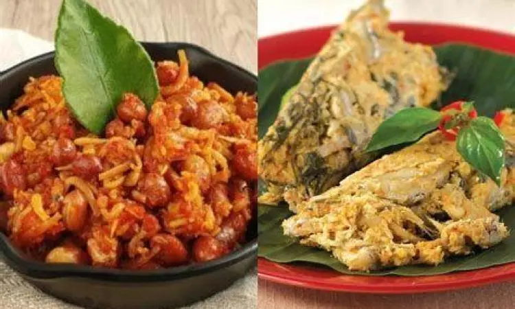 Lauk Pendamping Nasi Gurih Lauk pauk lengkap untuk nasi gurih seperti telur dan ayam goreng