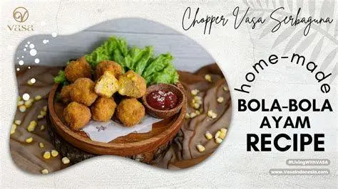 Bahan Utama Bola Ayam Bahan baku daging ayam giling segar dan bumbu dapur