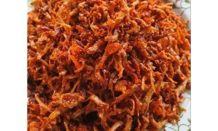 Sambal ikan bilis khas nasi lemak malaysia