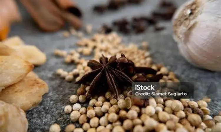 Berbagai rempah tradisional Indonesia untuk bumbu bebek