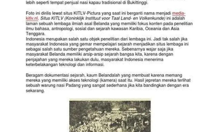 Evolusi Rumah Makan Padang Sejarah rumah makan padang tradisional