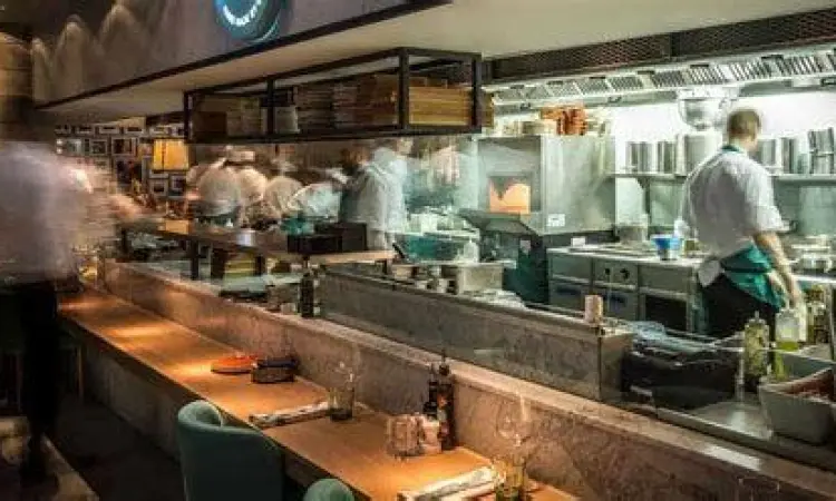 Dapur Terbuka Higienis Konsep dapur terbuka yang bersih dan higienis