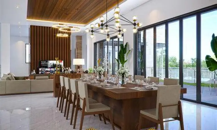 Suasana RM Padang Modern Desain interior rumah makan padang bersih dan luas
