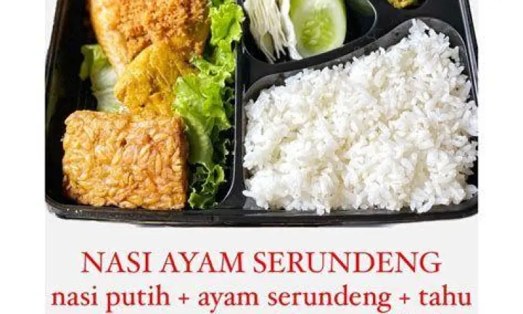 Menu Warung Nasi SPG Menu lengkap nasi ayam goreng serundeng khas SPG