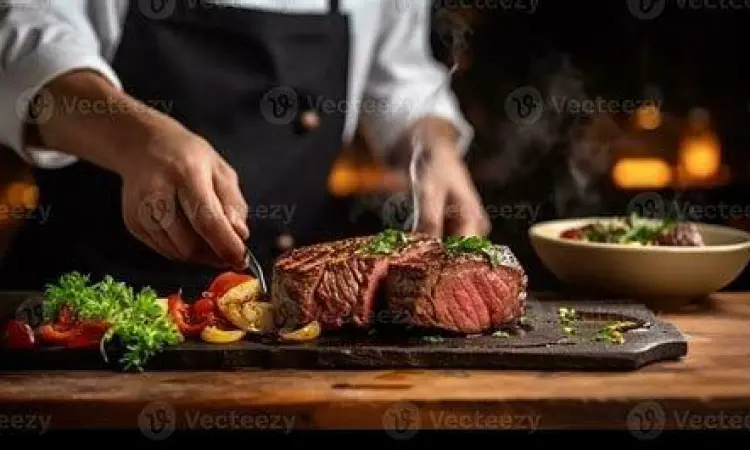 Cooking Experience Indoguna Proses memasak steak di restoran Indoguna