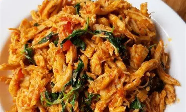 Ayam Suwir Pedas resep ayam suwir pedas kemangi