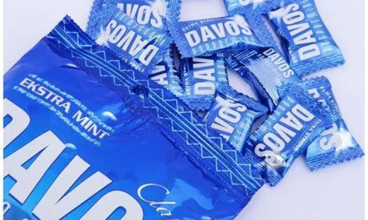 Permen Davos Klasik Permen Davos legendaris dengan kemasan biru