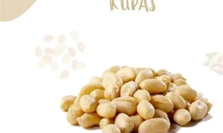 Nutrisi Kacang Tanah Kupas Infografis nutrisi kacang tanah kupas mentah
