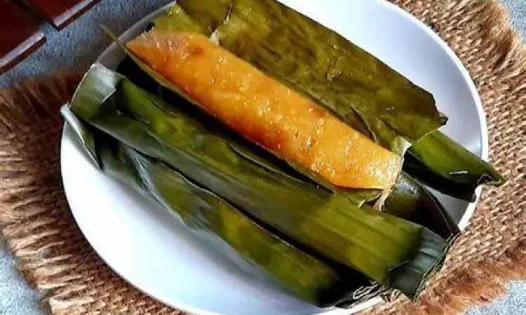 Sajian lemet singkong matang yang legit