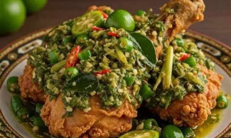 Ayam Cabe Hijau Padang Ayam cabe hijau khas Padang yang menggugah selera