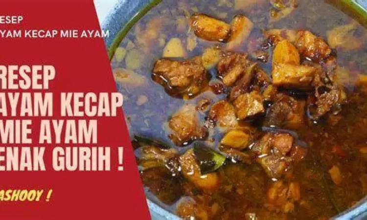 proses memasak bumbu ayam kecap mie ayam