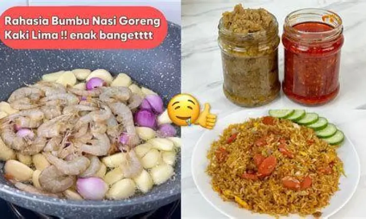 Bumbu halus bawang merah dan bawang putih di ulekan