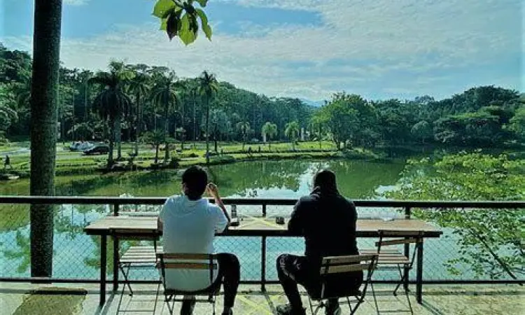 Anthology Coffee Lake View Anthology Coffee Sentul dengan pemandangan danau
