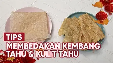 Varian Kulit Kembang Tahu Kering Berbagai bentuk kulit kembang tahu kering di pasar tradisional