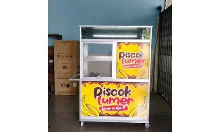Gerai Piscok Kaki Lima gerobak penjual piscok lumer