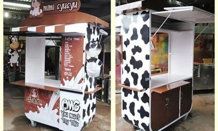 Penjual susu murni nasional keliling yang ikonik