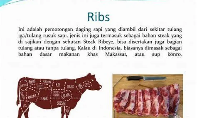 Memilih Daging Sapi Segar Potongan daging sapi has dalam segar di atas talenan