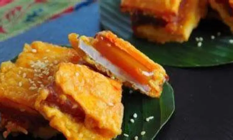 Inovasi Kue Keranjang Goreng Variasi kue keranjang goreng lapis ubi ungu