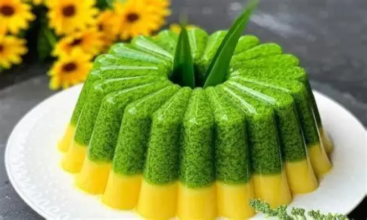 Bahan-bahan alami untuk membuat puding lumut