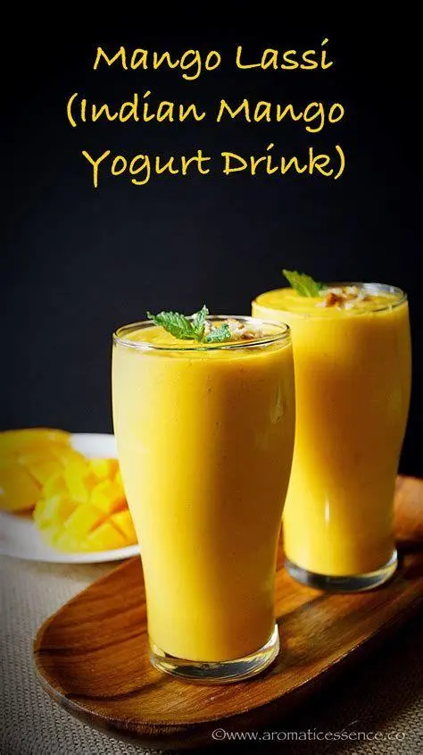 Mango Lassi Pendamping Briyani minuman mango lassi segar