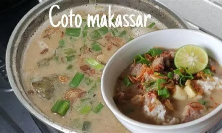 Tekstur Kuah Coto Makassar Detail kuah kental coto makassar senen