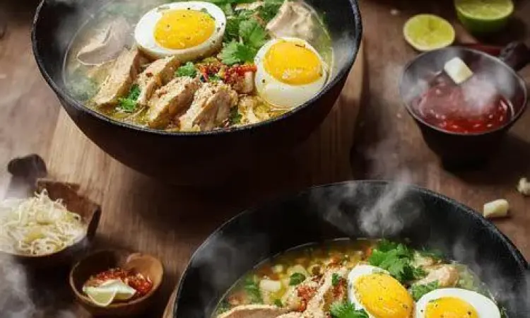 Pencahayaan alami untuk foto soto ayam