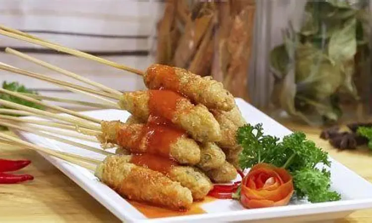 Saus sambal cocolan sempol ayam