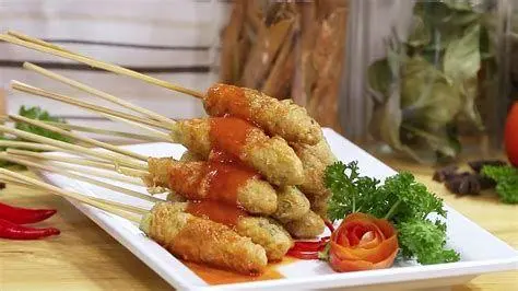 Pelengkap Sempol Ayam Saus sambal cocolan sempol ayam