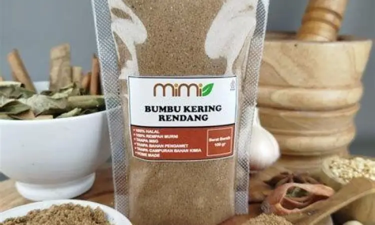 Bumbu Rempah Rendang Rempah-rempah untuk bumbu rendang hitam