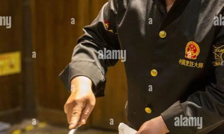 Teknik Wok Hei dalam Memasak Proses memasak nasi goreng chinese menggunakan wajan besi dan api besar