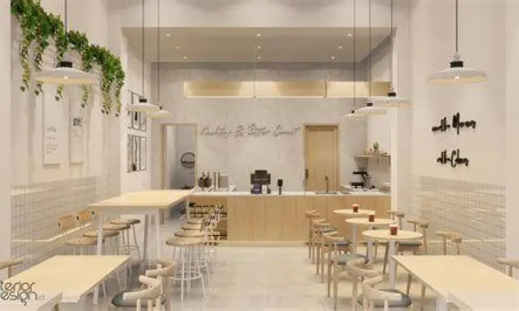 Interior cafe kekinian di Kembangan Jakarta Barat