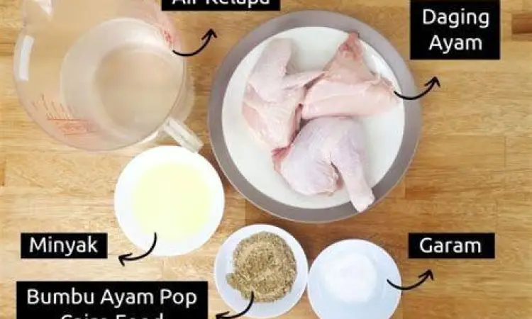 Bahan Bumbu Ayam Pop Bahan rempah putih untuk bumbu ayam pop