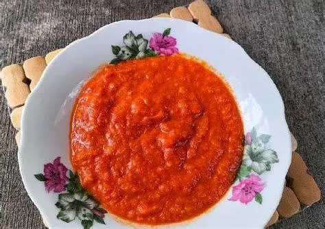 Sambal Ayam Pop Sambal merah khas ayam pop