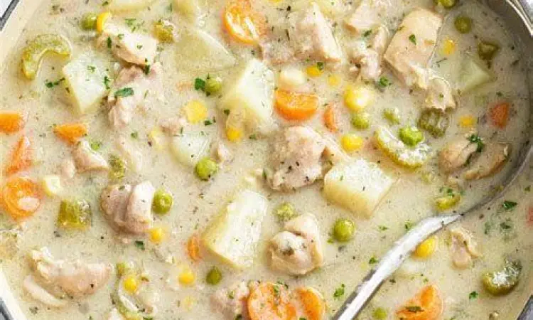 Hasil masakan sup krim ayam rumahan