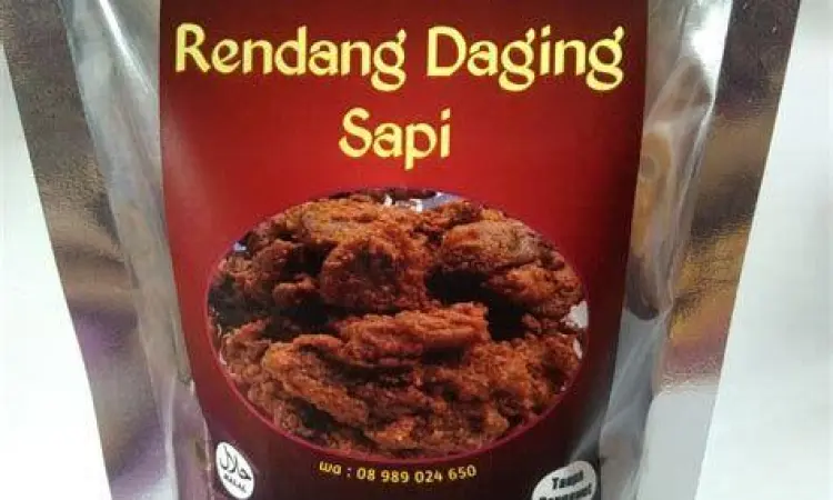 Rendang Padang Kemasan Rendang Daging Sapi Kemasan Vakum