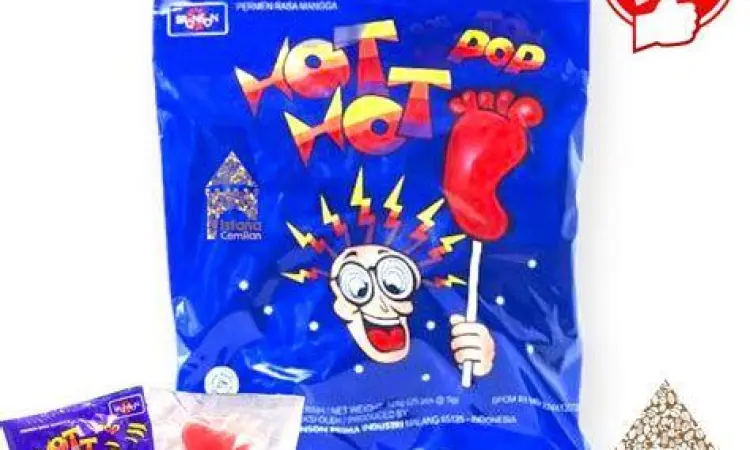 Permen Hot Hot Pop berbentuk kaki