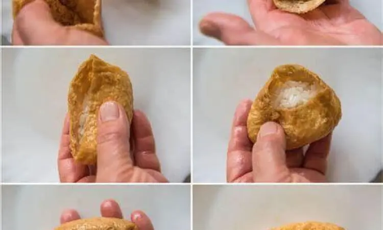 langkah pembuatan inari sushi
