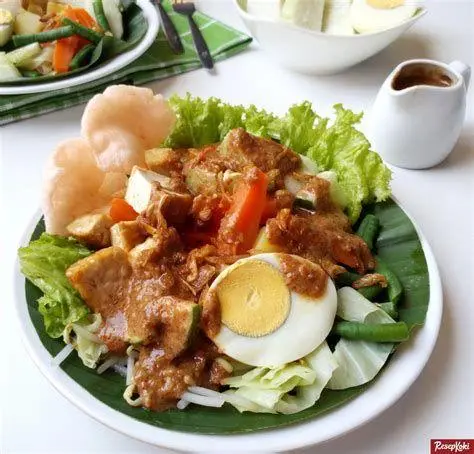 Sayuran Segar Gado Gado Berbagai jenis sayuran segar untuk bahan gado gado siram