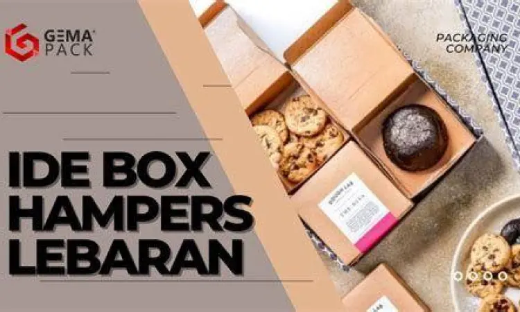 Desain packaging hampers lebaran minimalis modern