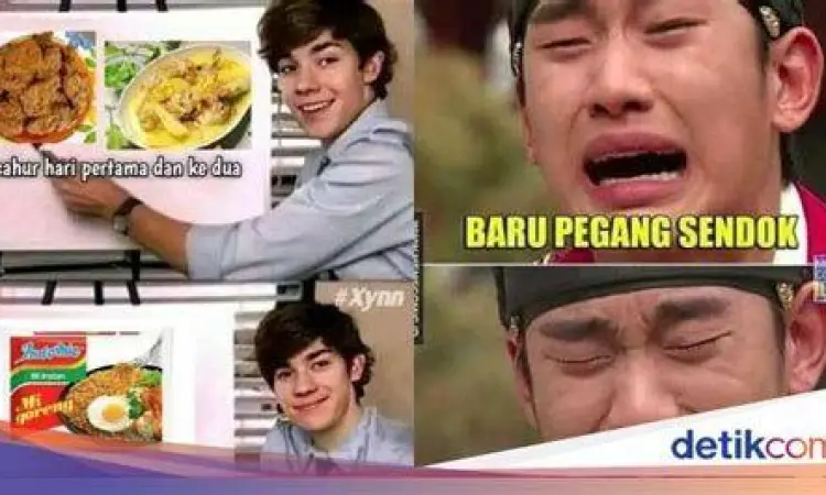 Meme lucu telat bangun sahur