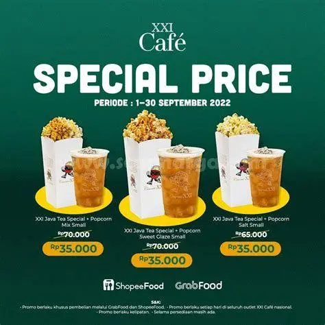 Paket Hemat Combo XXI Paket combo popcorn dan minuman di XXI