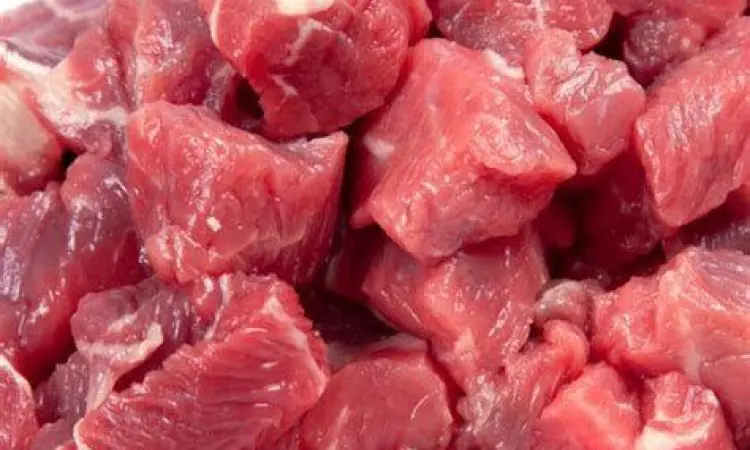 Daging kambing muda segar untuk sate