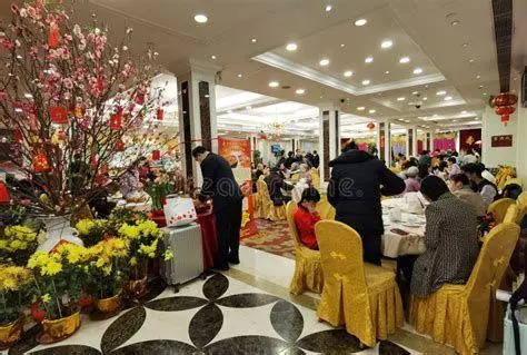 Atmosfer Restoran Dim Sum Suasana interior restoran dim sum modern