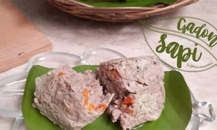 Bahan-bahan segar untuk membuat resep gadon daging sapi