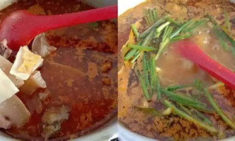 Teknik Merebus Tunjang Proses perebusan kikil sapi dengan rempah