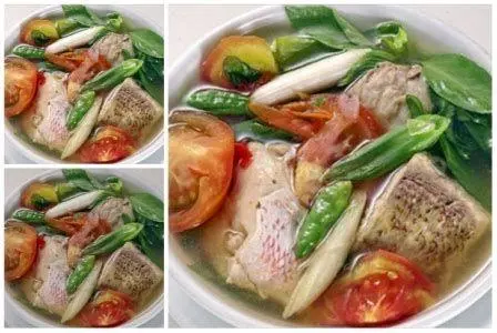 Bumbu Rempah Sup Ikan Kumpulan bumbu rempah dapur seperti jahe, serai, dan lengkuas