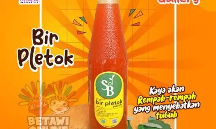 Minuman Bir Pletok dalam kemasan botol modern